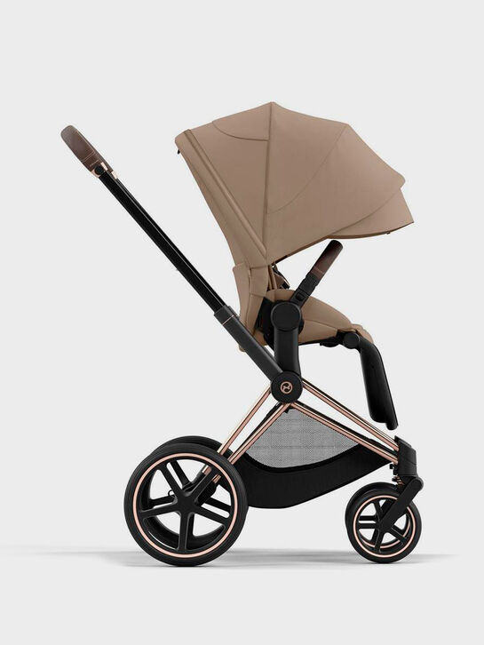 Коляска 3 в 1 Priam IV Rosegold, Cozy Beige со спальным блоком Lux Carry Cot, креслом Cloud T и базой Isofix CYBEX | Фото 7