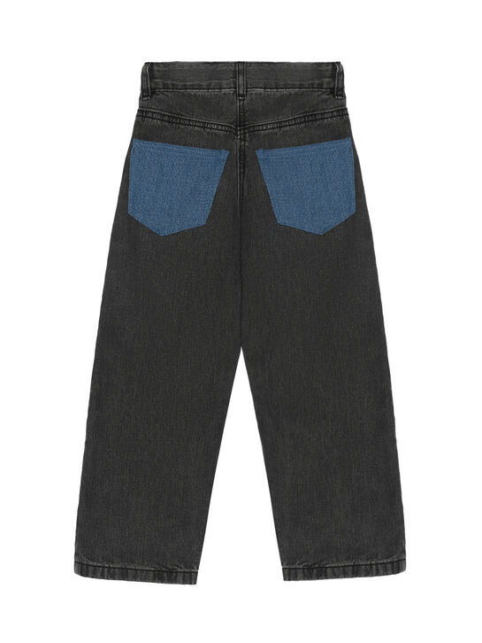 Джинсы с голубыми вставками, серые Stella McCartney | Фото 2