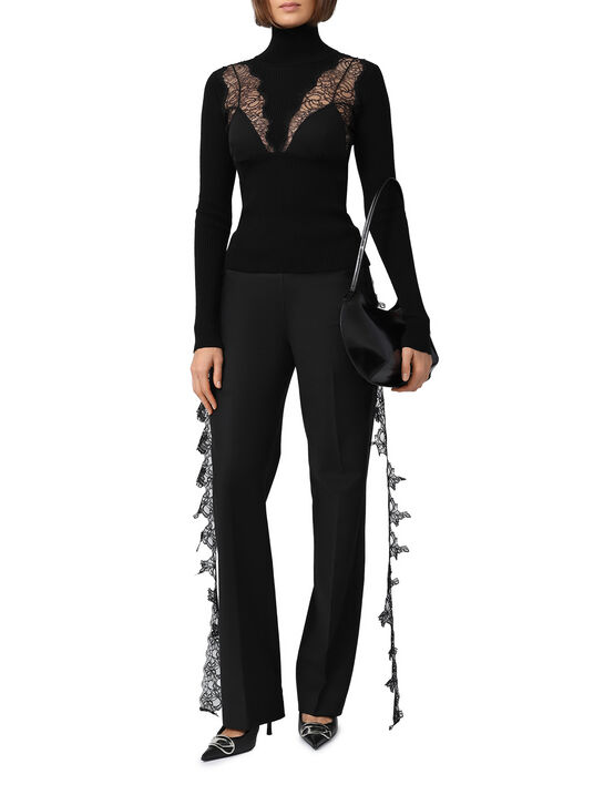 Джемпер с имитацией бра, черный Blumarine | Фото 2