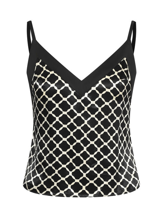 Топ на бретелях с геометрическим принтом Flashin | Фото 1