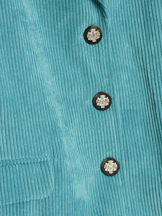 Пиджак вельветовый, бирюзовый MSGM | Фото 4