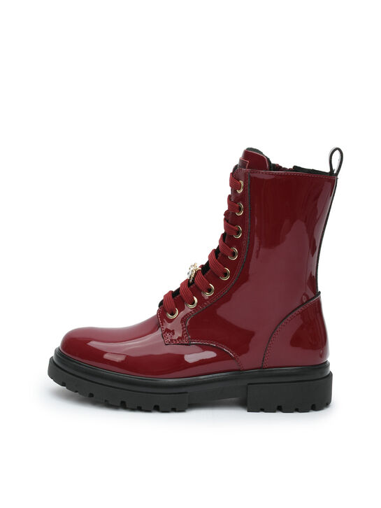 Ботинки лаковые, красные Morelli | Фото 1