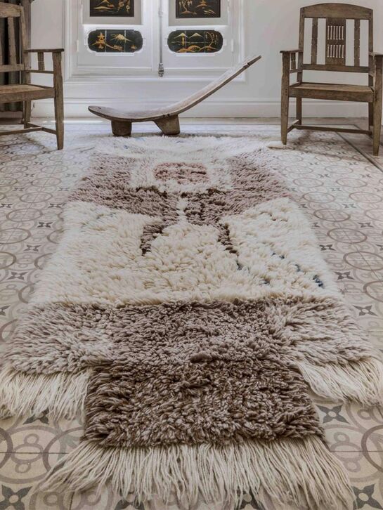 Шерстяной стираемый ковер Zuni 240х90 Lorena Canals | Фото 8