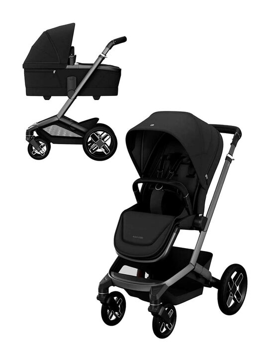 Коляска 3в1 Fame Twillic Black с креслом Pebble 360 Pro Essential Black Maxi-Cosi | Фото 2