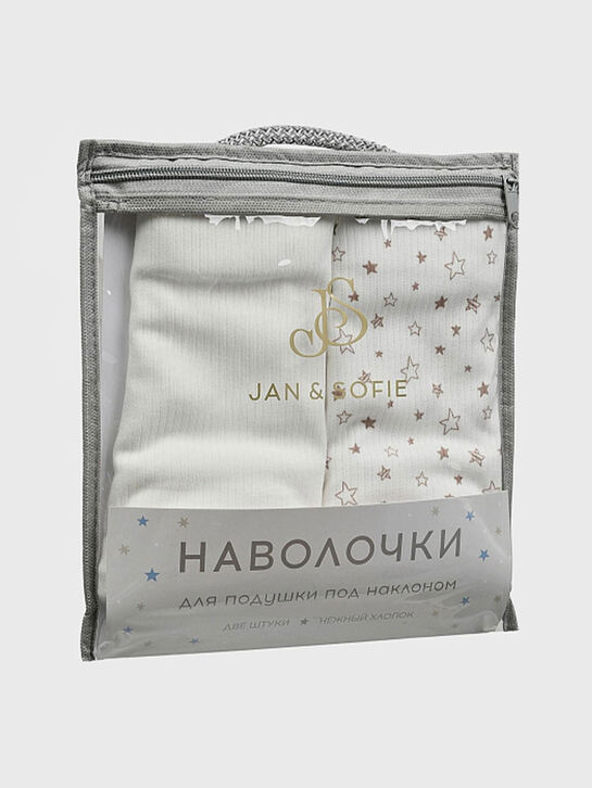 Комплект наволочек для подушки под наклоном, принт звезды Jan&Sofie | Фото 8