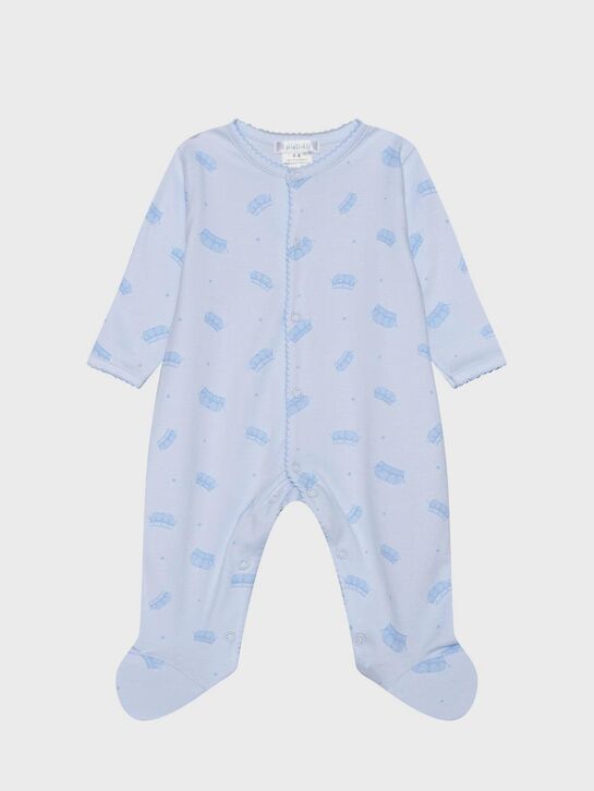 Трикотажный комбинезон с принтом &quot;короны&quot; Lyda Baby | Фото 1