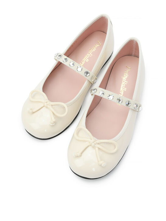 Туфли со стразами и бантиком Pretty Ballerinas | Фото 5