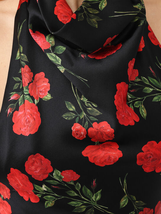 Платье макси из атласа Roses & Lace | Фото 8