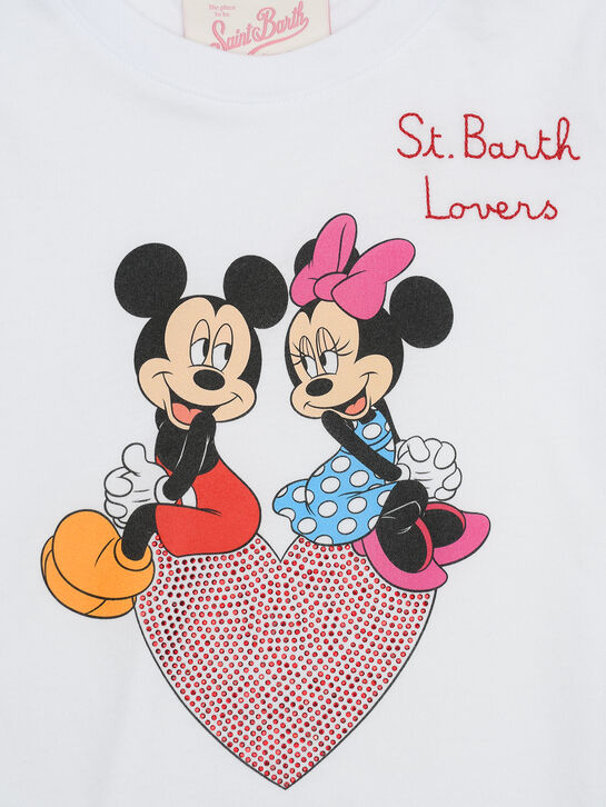 Футболка с принтом &quot;Микки и Минни Маус&quot; Saint Barth | Фото 3