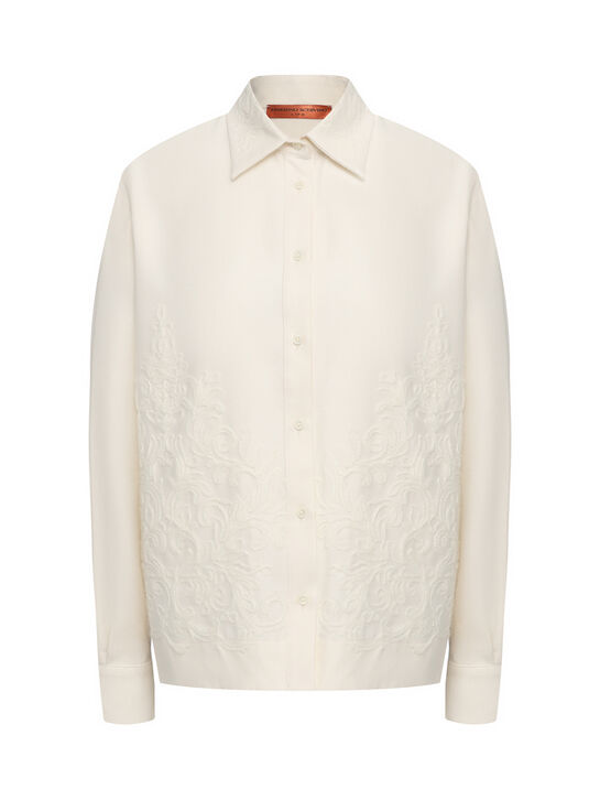 Рубашка с вышивкой Ermanno Scervino | Фото 1