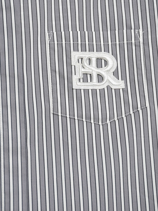 Рубашка в полоску с кружевной отделкой Ermanno Scervino | Фото 3