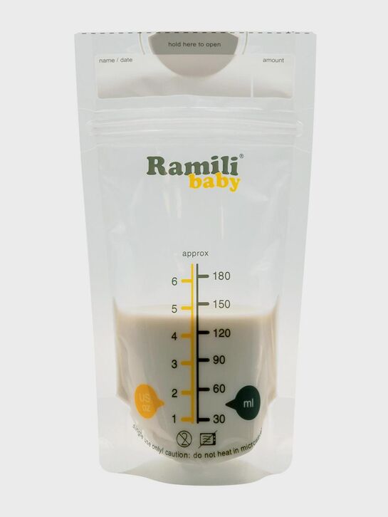 Пакеты для хранения и заморозки грудного молока, 30 пакетов в упаковке, 180 мг Ramili | Фото 2
