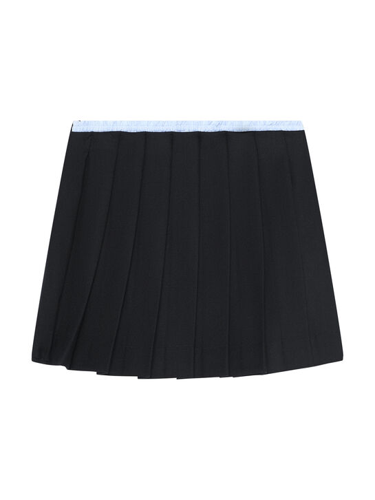 Юбка со складками, синяя Dolce&Gabbana | Фото 3