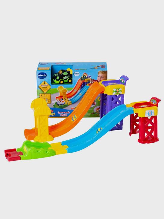 Игрушка 2 в 1 Гоночный спуск серии Бип-Бип Toot-Toot Drivers Vtech | Фото 7