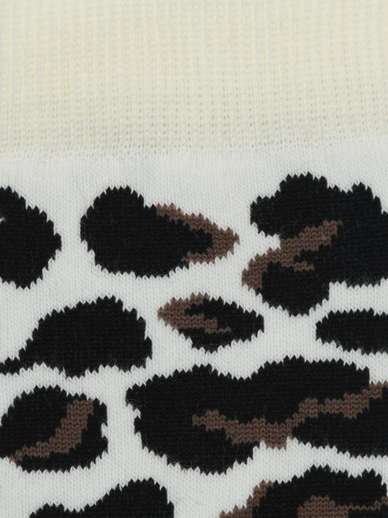 Носки с леопрадовым принтом, белые Story Loris | Фото 2