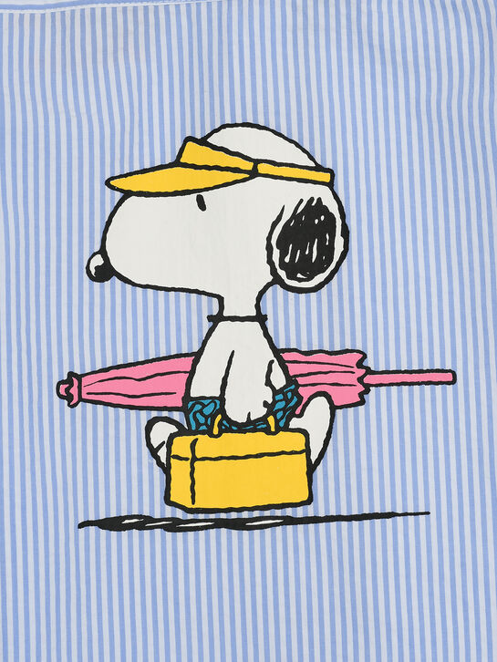 Рубашка в полоску с принтом &quot;Снуппи&quot; Saint Barth | Фото 4