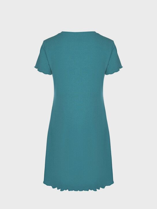 Ночная рубашка цвета морской волны Dan Maralex | Фото 5