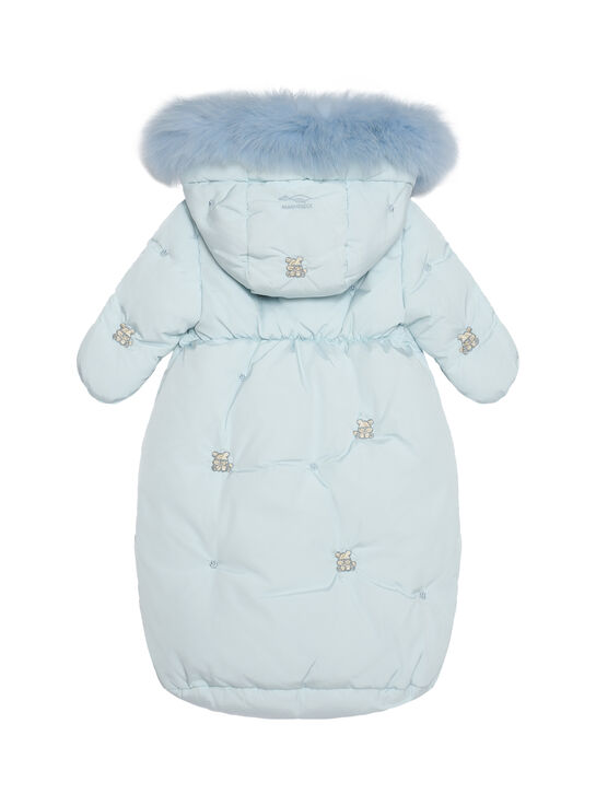 Конверт с отделкой мехом лисы Manudieci | Фото 2