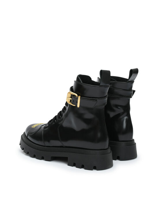Ботинки с пряжками, черные Moschino | Фото 3