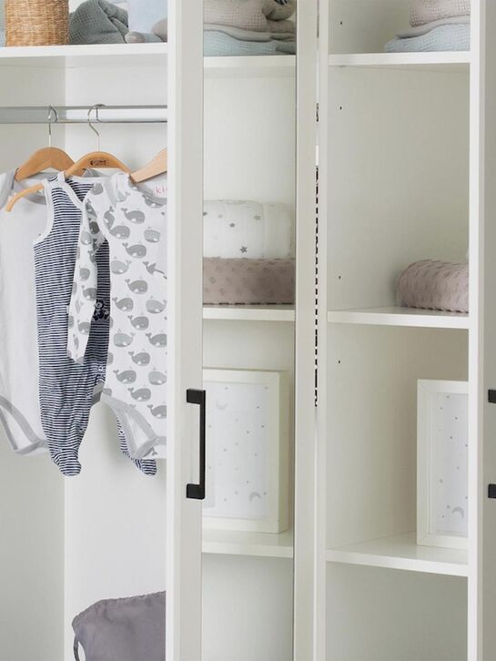 Трехстворчатый шкаф Sylt Baby с зеркалом, белый Roba | Фото 8