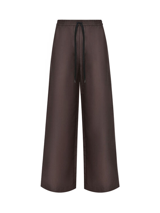 Брюки широкие, коричневые Dorothee Schumacher | Фото 1