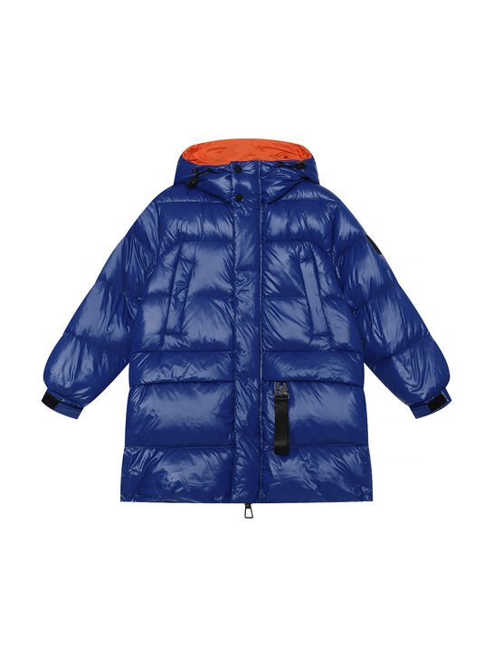 Куртка-пуховик, синяя MONTEREGGI | Фото 1