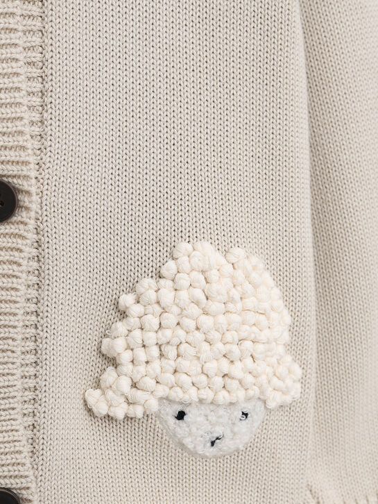 Кардиган с декором &quot;овечки&quot; Donsje | Фото 3