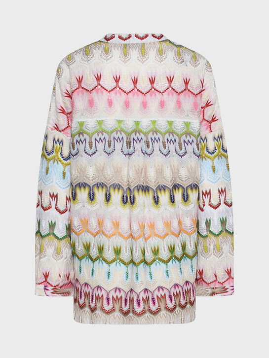 Блузон с орнаментом и V-образным вырезом Missoni | Фото 2