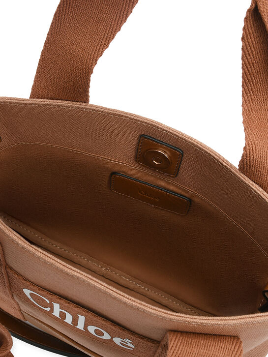 Сумка с лого, бежевая Chloe | Фото 6