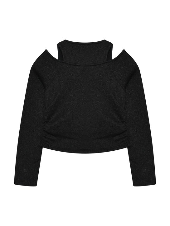 Топ с люрексом, черный Patrizia Pepe | Фото 2