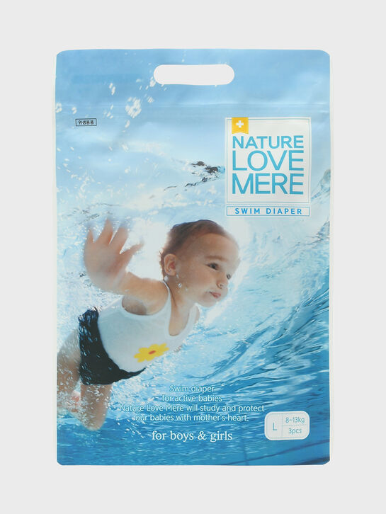 Подгузники-трусики для плавания L, 8-13 кг, 3 шт NATURE LOVE MERE | Фото 1