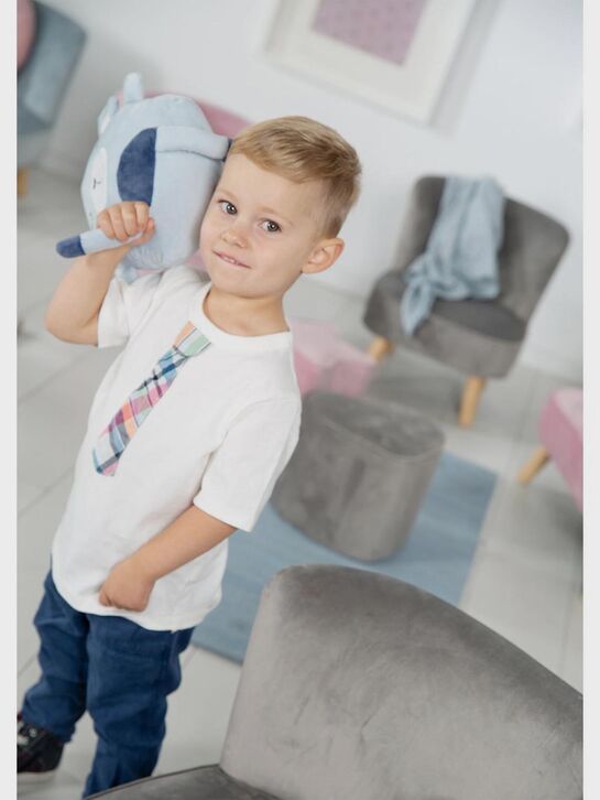 Детское велюровое кресло Lil Sofa, серый Roba | Фото 16