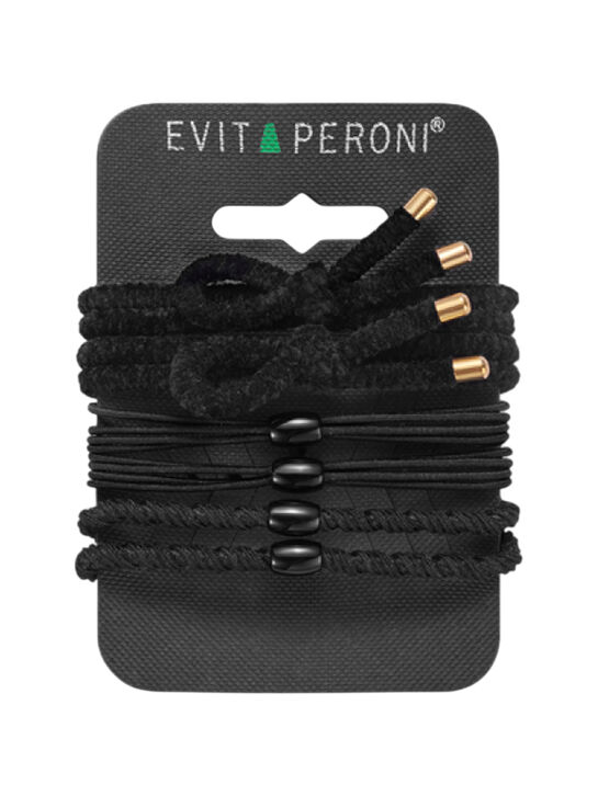 Набор черных резинок для волос, 6шт EVITA PERONI | Фото 1