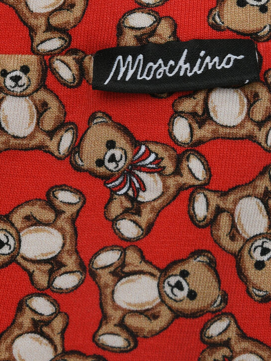 Леггинсы, сплошной принт мишки Moschino | Фото 3