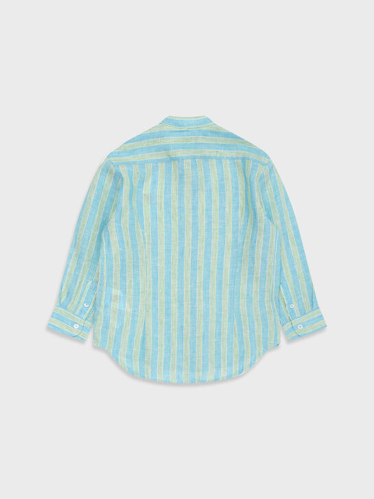 Рубашка в полоску, бирюзовая Etro | Фото 2