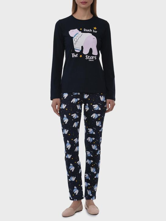 Пижама с принтом &quot;Белые медведи&quot; Eirene | Фото 2