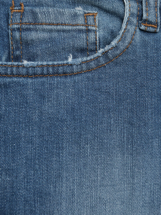 Джинсы с потертостями, синие Nupkeet | Фото 3