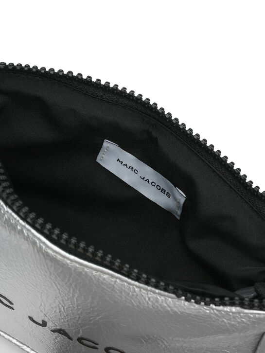 Сумка с лого, серебристая Marc Jacobs | Фото 6