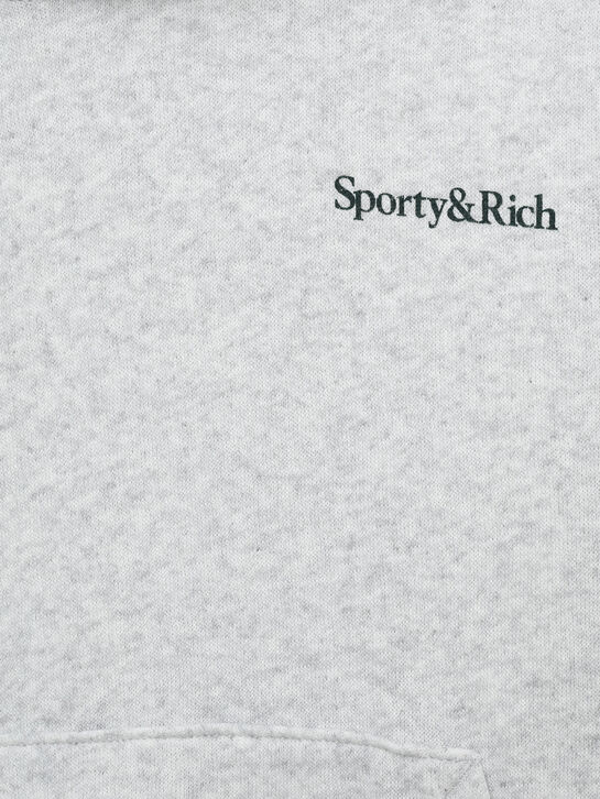 Толстовка-худи с лого на груди Sporty&Rich | Фото 3