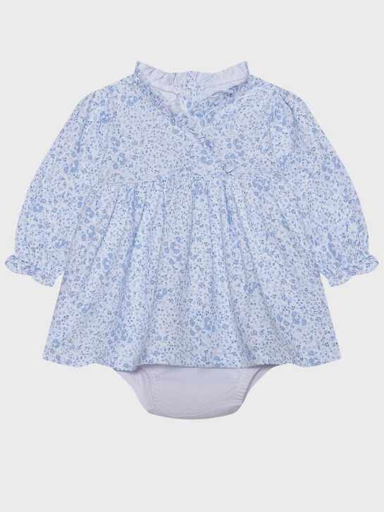 Платье-боди с принтом &quot;голубые цветы&quot; Lyda Baby | Фото 1