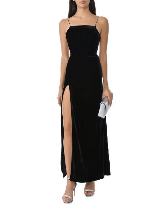 Платье-комбиная со шнуровкой, черное ALINE | Фото 4