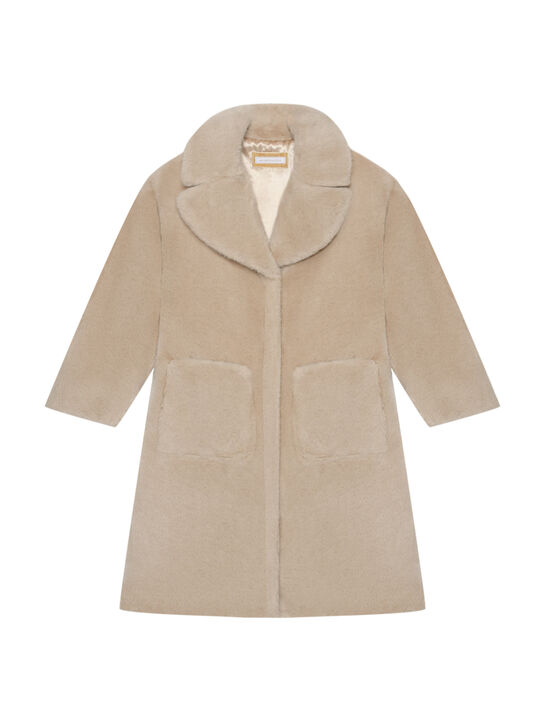 Шуба из эко-меха Monnalisa | Фото 1