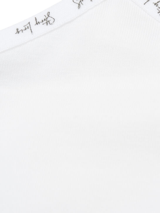 Майка белая с лого по краю Story Loris | Фото 3