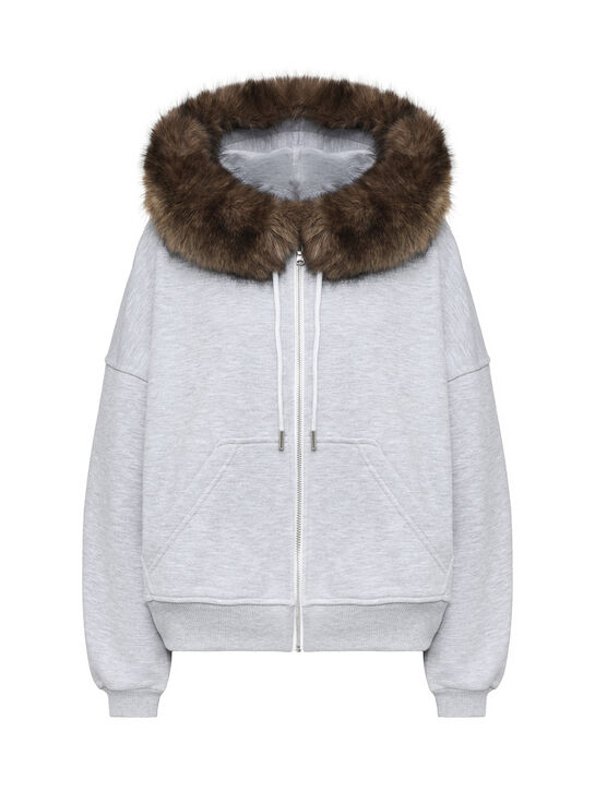 Худи с эко-мехом Flashin | Фото 1