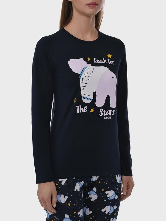 Пижама с принтом &quot;Белые медведи&quot; Eirene | Фото 3