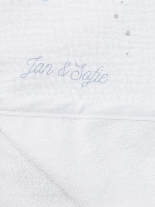 Непромокаемая пеленка 90x60 см, принт листочки Jan&Sofie | Фото 3