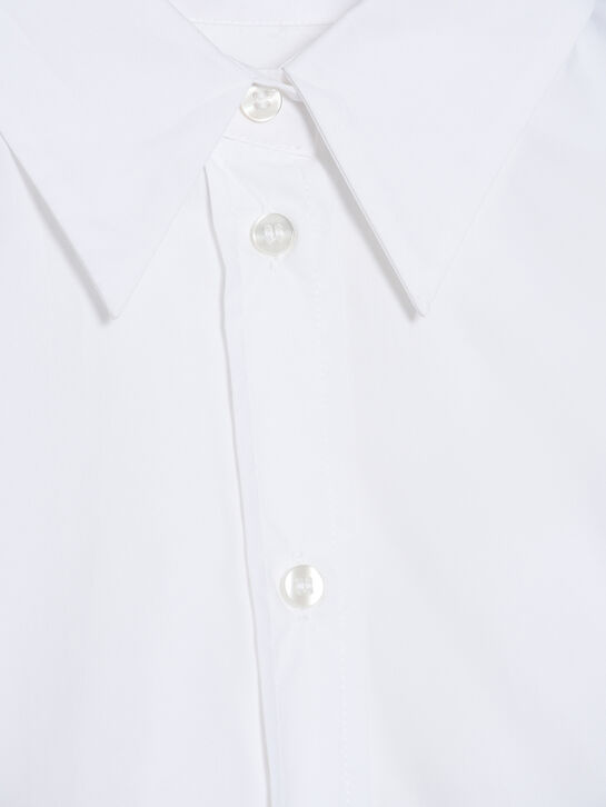 Рубашка с удлиненной спинкой, белая MM6 | Фото 3