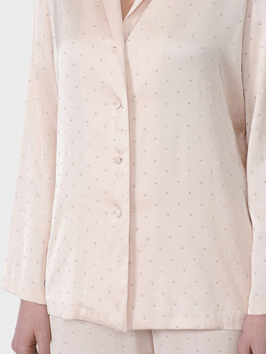 Комплект: жакет+брюки с мелкими стразами Flashin | Фото 9