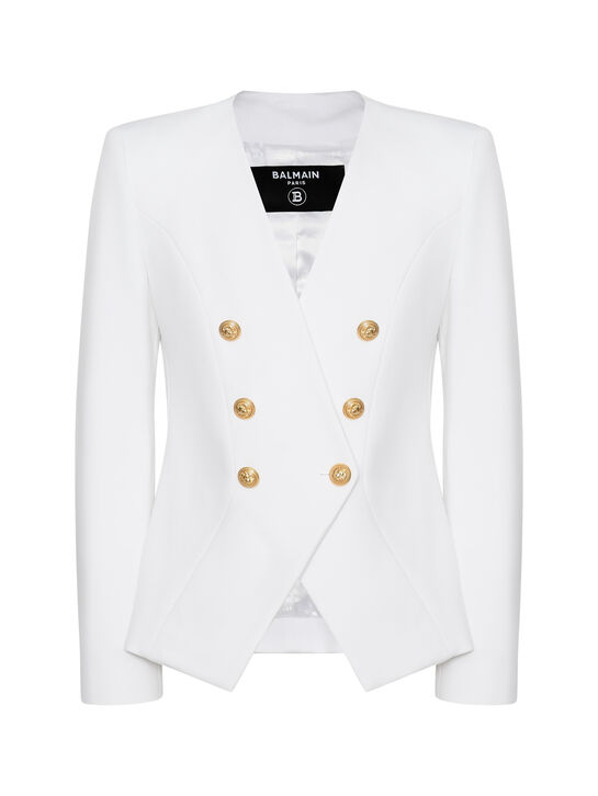 Пиджак двубортный с золотыми пуговицами Balmain | Фото 1
