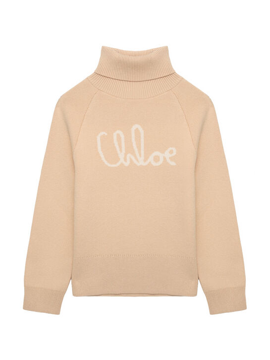 Джемпер с высоким воротом и лого Chloe | Фото 1